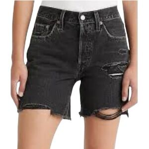 Levi’s 501 high waist premium denim cut off jean shorts 26 excellent condition